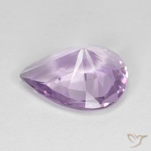 Ametista Iris Violetta naturale da 3.35 ct, Forma a pera, VVS