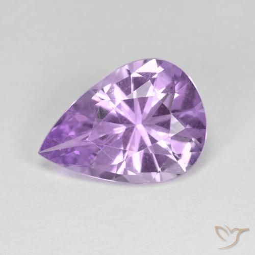 2.80ct Naturale Iris Violetta Ametista, Forma a pera, VVS