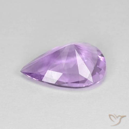 Ametista Iris Violetta naturale da 2.80 ct, Forma a pera, VVS