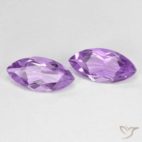 1.92ctw Naturale Viola tendente al rosa Ametista, Taglio marquise, VVS-VS