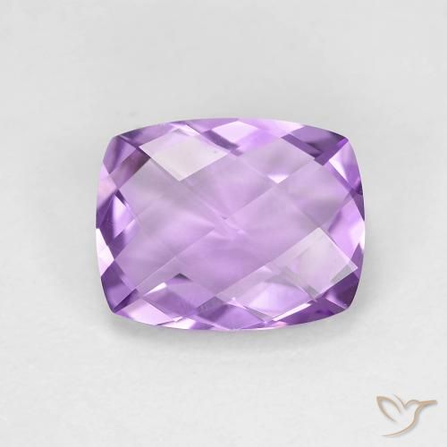 2.45ct Naturale Viola tendente al rosa Ametista, Cuscino, VVS
