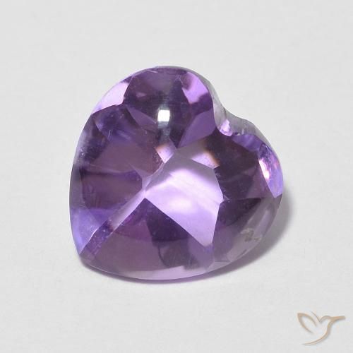 Ametista viola vivido naturale da 1.93 ct, Cuore, Trasparente