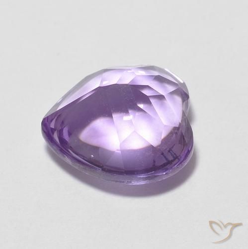 Ametista viola vivido naturale da 1.93 ct, Cuore, Trasparente