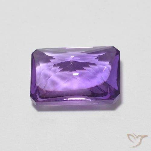 Ametista Viola medio naturale da 1.36 ct, Ottagonale / Taglio smeraldo, Trasparente