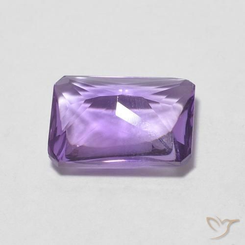 Ametista Viola tendente al rosa naturale da 1.29 ct, Ottagonale / Taglio smeraldo, Trasparente