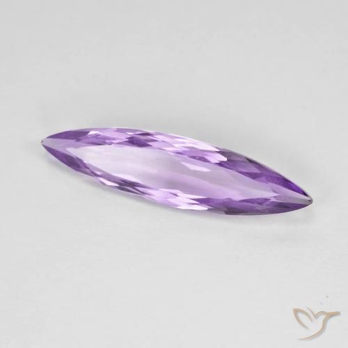 Ametista Viola violaceo medio naturale da 2.09 ct, Taglio marquise, VVS