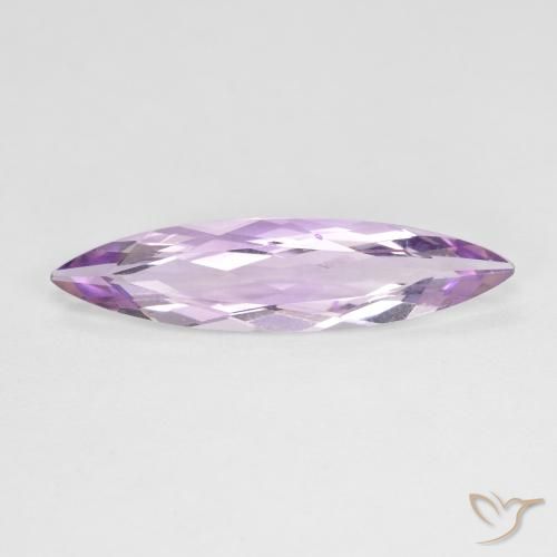 Ametista Viola rosato chiaro naturale da 2.01 ct, Taglio marquise, VVS