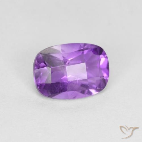 0.81ct Naturale viola vivido Ametista, Cuscino, VVS-VS