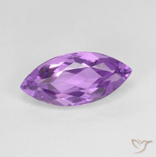 3.20ct Naturale Viola violaceo intenso Ametista, Taglio marquise, VVS-VS
