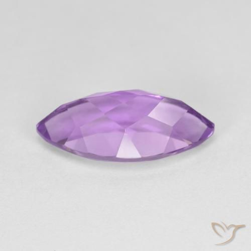 Ametista Viola violaceo intenso naturale da 3.20 ct, Taglio marquise, VVS-VS
