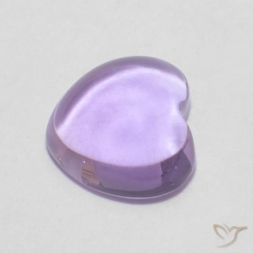 Ametista Medium Light-Violet naturale da 0.88 ct, Cuore, Trasparente