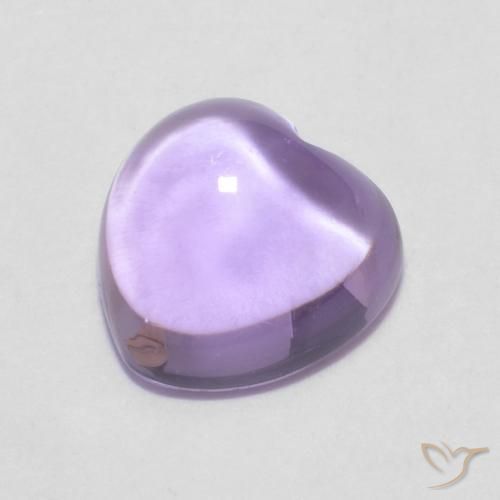 Ametista Medium Light-Violet naturale da 0.88 ct, Cuore, Trasparente