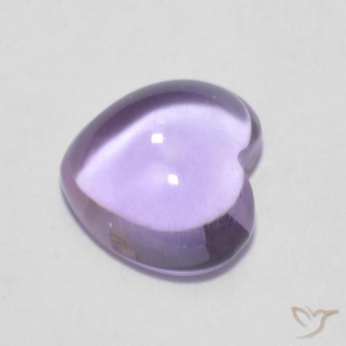 Ametista Viola chiaro naturale da 0.85 ct, Cuore, Trasparente