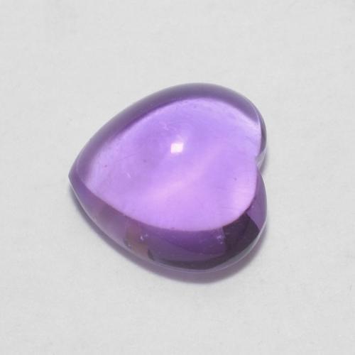 0.72ct Naturale Viola scuro Ametista, Cuore, Trasparente