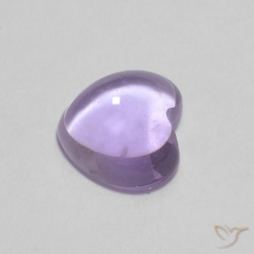 Ametista Viola chiaro naturale da 0.93 ct, Cuore, Trasparente