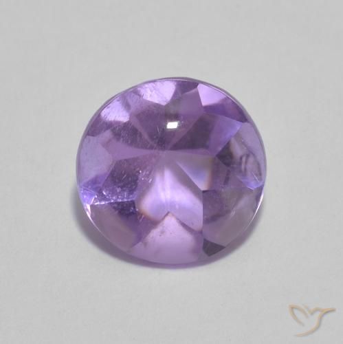 1.33ct Naturale Viola medio Ametista, Rotondo, Trasparente