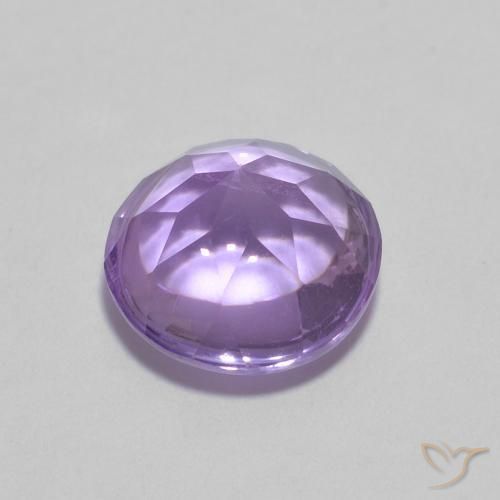 Ametista Viola medio naturale da 1.33 ct, Rotondo, Trasparente