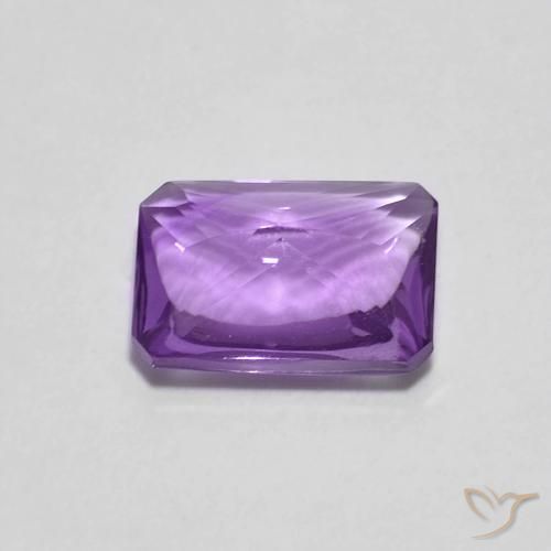Ametista Viola scuro naturale da 1.27 ct, Ottagonale / Taglio smeraldo, Trasparente