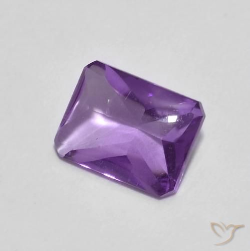 Ametista Viola Intenso naturale da 1.35 ct, Ottagonale / Taglio smeraldo, Trasparente