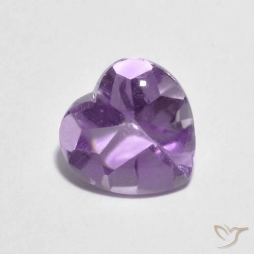 1.97ct Naturale Iris Violetta Ametista, Cuore, Trasparente