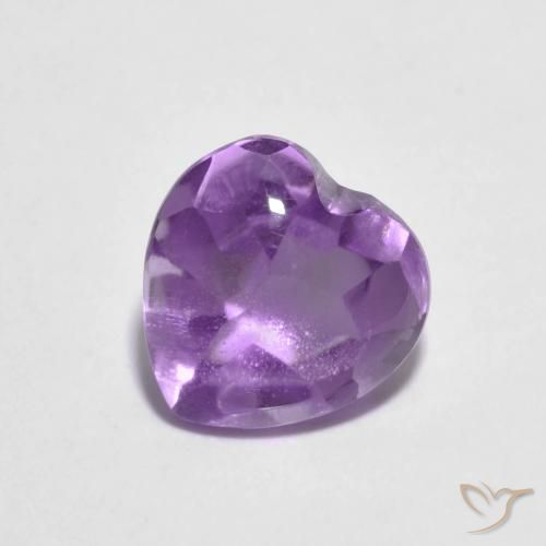 2.02ct Naturale Iris Violetta Ametista, Cuore, Trasparente