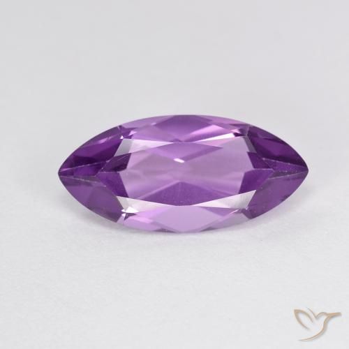 3.05ct Naturale violaceo Ametista, Taglio marquise, VVS