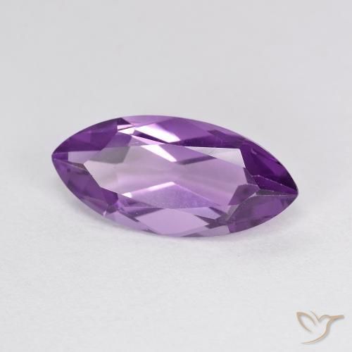Ametista violaceo naturale da 3.05 ct, Taglio marquise, VVS