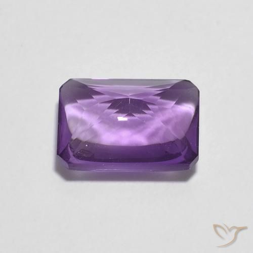 Ametista Viola tendente al rosa naturale da 1.39 ct, Ottagonale / Taglio smeraldo, Trasparente