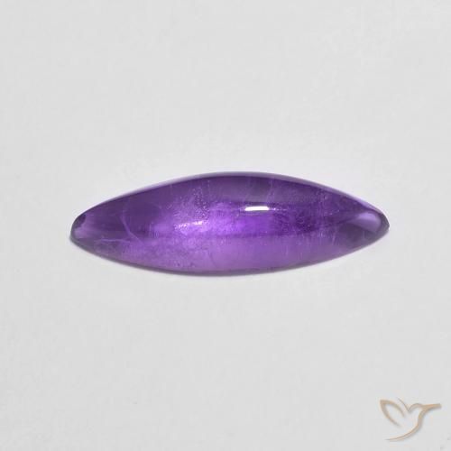Ametista Viola scuro naturale da 1.79 ct, Taglio marquise, Trasparente