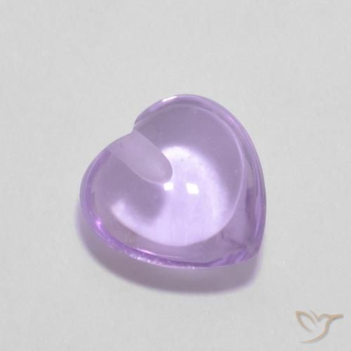 Ametista Medium Light-Violet naturale da 0.95 ct, Cuore, Trasparente