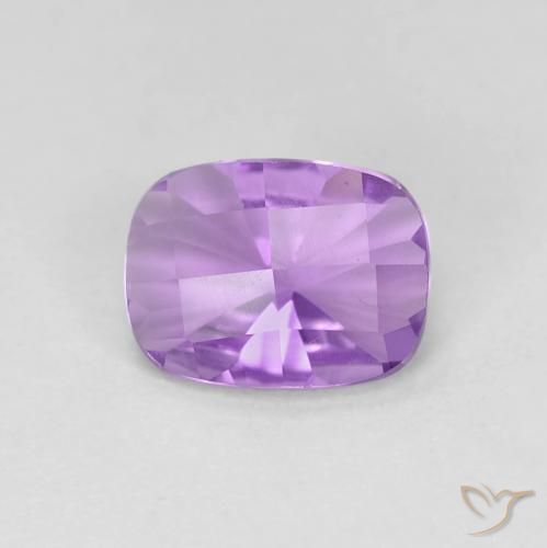 1.10ct Naturale Viola tendente al rosa Ametista, Cuscino, VVS