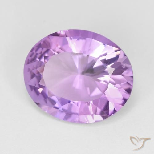 Ametista Viola tendente al rosa naturale da 6.17 ct, Ovale, VVS