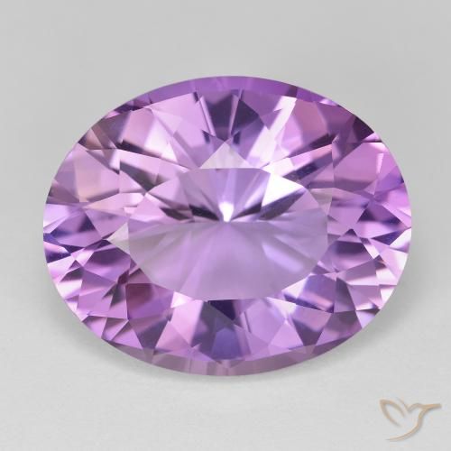 17.77ct Naturale Viola tendente al rosa Ametista, Ovale, VVS
