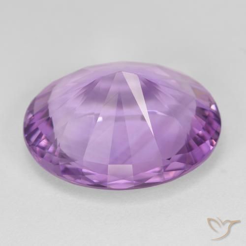 Ametista Viola tendente al rosa naturale da 17.77 ct, Ovale, VVS