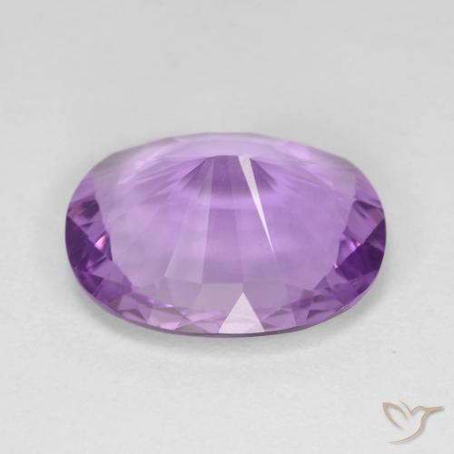 Ametista violaceo naturale da 6.63 ct, Ovale, VVS-VS