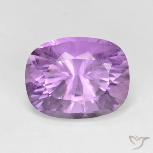 6.21ct Naturale Viola tendente al rosa Ametista, Cuscino, VVS-VS