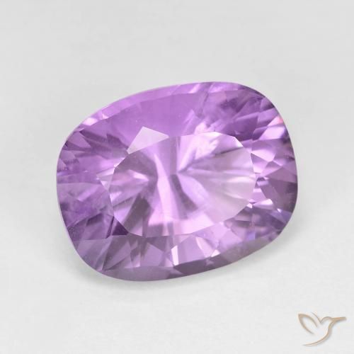 Ametista Viola tendente al rosa naturale da 6.21 ct, Cuscino, VVS-VS