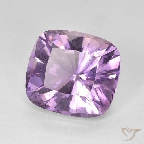 Ametista violaceo naturale da 8.76 ct, Cuscino, VVS
