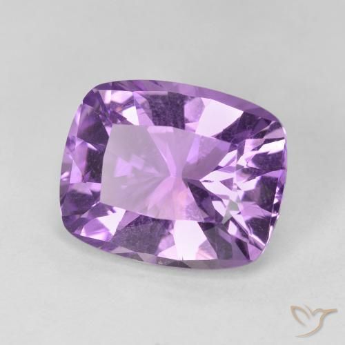 Ametista Violetto rosato naturale da 5.68 ct, Cuscino, VVS