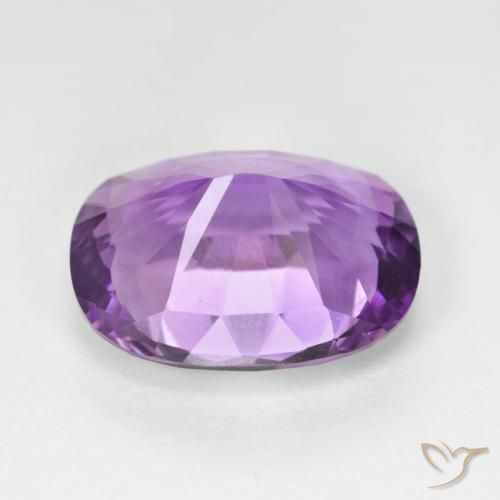 Ametista Viola violaceo intenso naturale da 7.96 ct, Cuscino, VVS