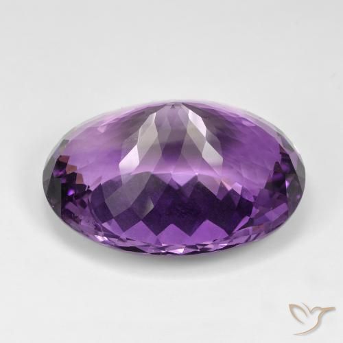 Ametista violaceo naturale da 89.75 ct, Ovale, IF