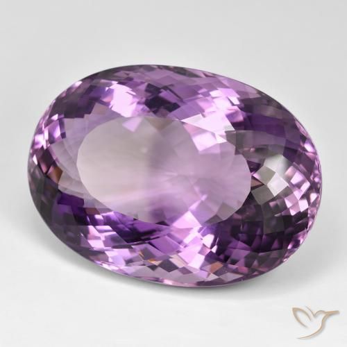 Ametista Viola chiaro-medio naturale da 105.24 ct, Ovale, IF