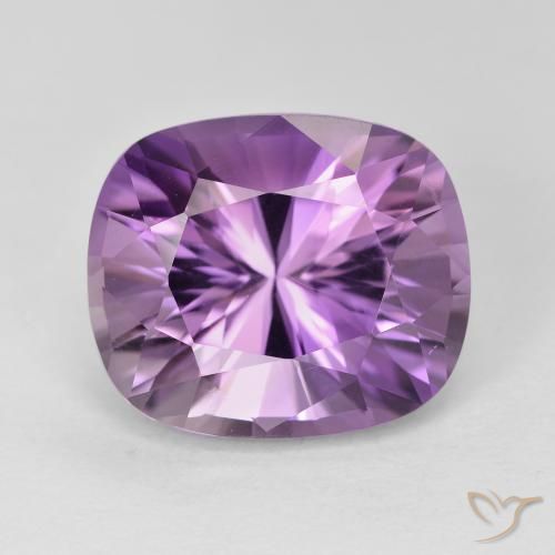 8.25ct Naturale Viola chiaro-medio Ametista, Cuscino, VVS