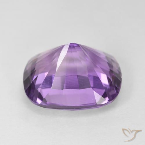 Ametista Viola chiaro-medio naturale da 8.25 ct, Cuscino, VVS