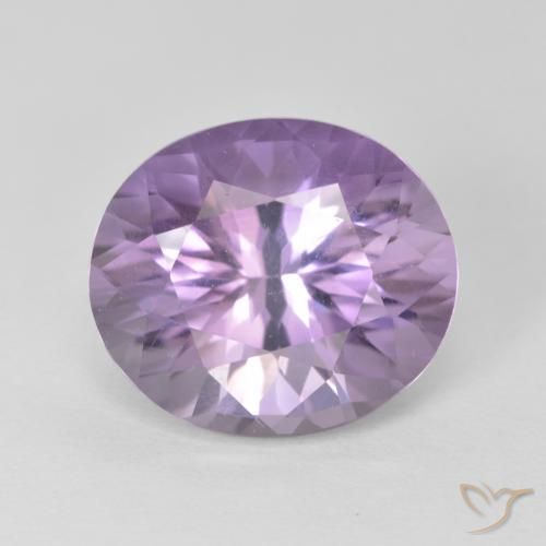 5.07ct Naturale Viola chiaro Ametista, Ovale, VS