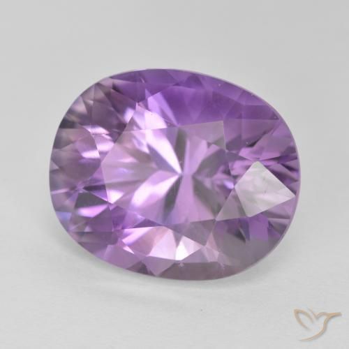 Ametista Medium Light Purplish-Violet naturale da 9.17 ct, Ovale, VS