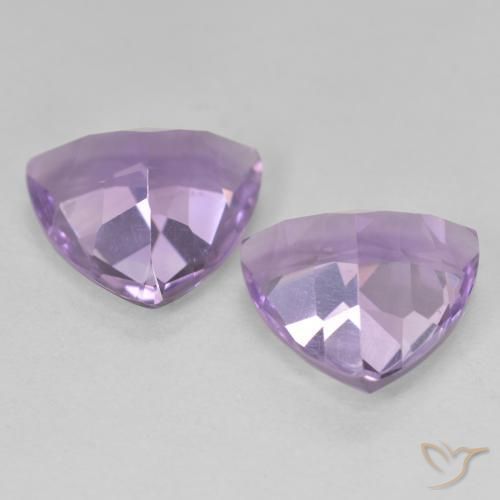 Gemme di Ametista Melanzane Viola naturale da 5.57 ct, Taglio trillion, VVS-VS