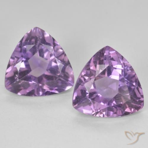 5.63ctw Naturale Viola medio Ametista, Taglio trillion, VS