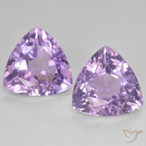 5.64ctw Naturale Melanzane Viola Ametista, Taglio trillion, VS