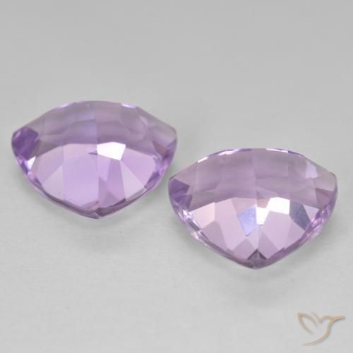 Gemme di Ametista Melanzane Viola naturale da 5.64 ct, Taglio trillion, VS